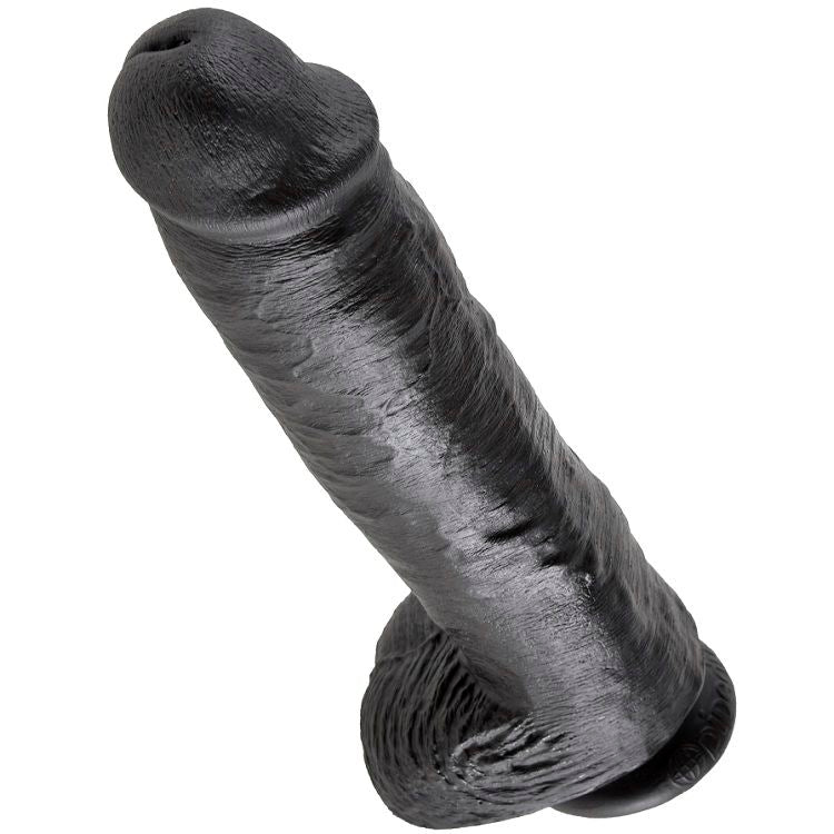 KING COCK - PENE REALISTICO NEGRO 28 CM