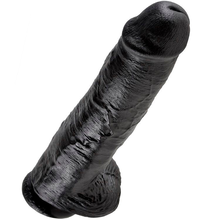 KING COCK - PENE REALISTICO NEGRO 28 CM