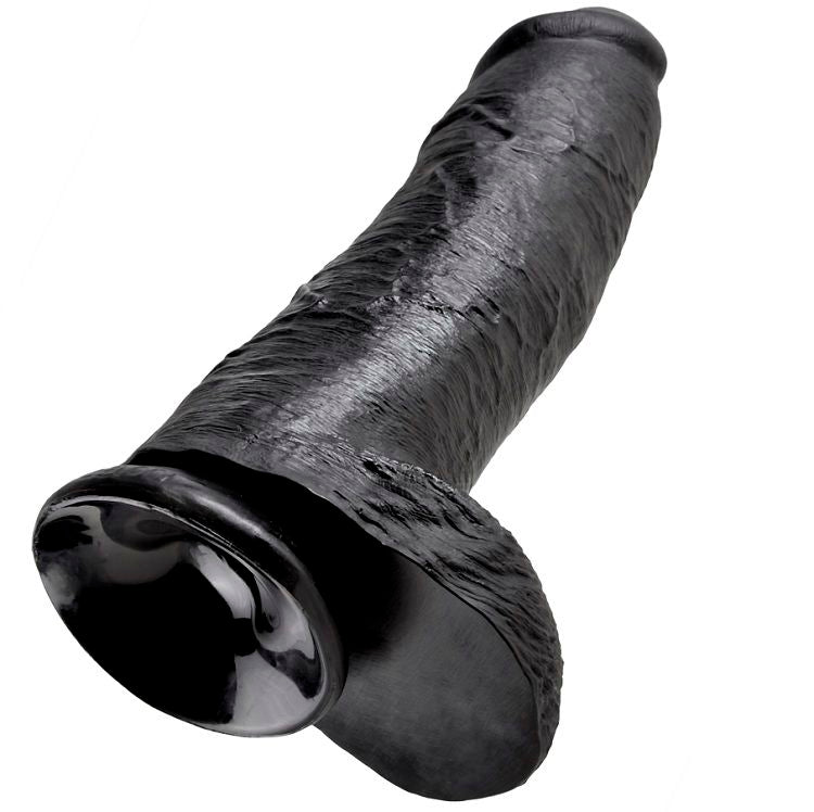 KING COCK - PENE REALISTICO NEGRO 30.48 CM