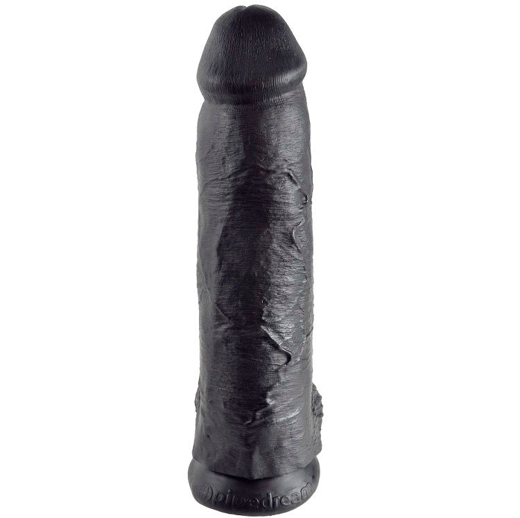 KING COCK - PENE REALISTICO NEGRO 30.48 CM