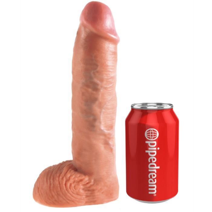 KING COCK - STRAP-ON CON DILDO HUECO 25.5 CM Y TIRANTES NEGRO