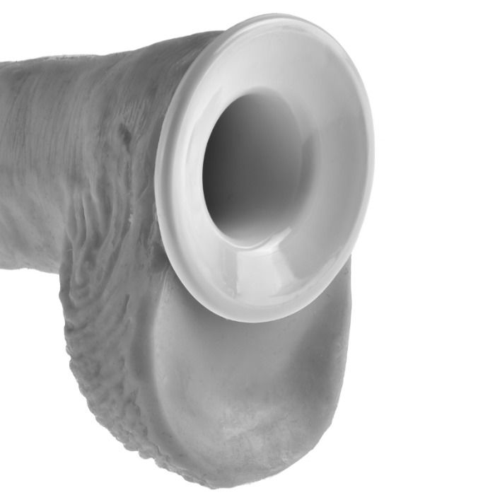 KING COCK - STRAP-ON CON DILDO HUECO 25.5 CM Y TIRANTES NEGRO