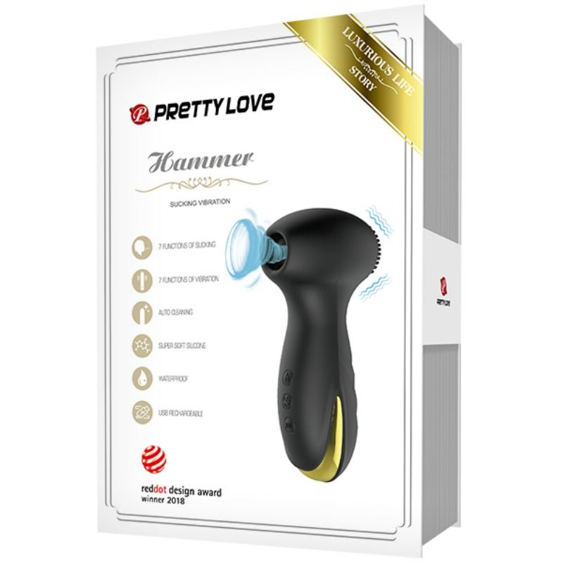 PRETTY LOVE - SMART HAMMER VIBRACIÓN Y ONDAS ESTIMULADORAS