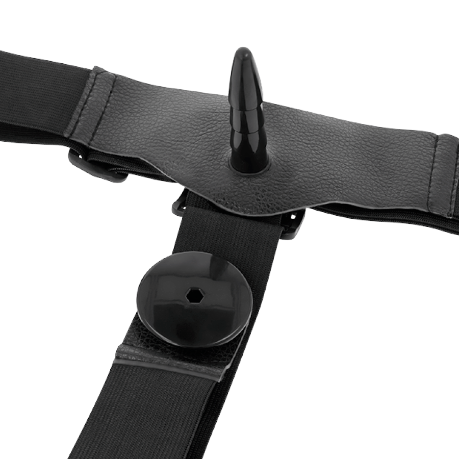 HARNESS ATTRACTION - HARRIS DOBLE PENETRACIÓN CON VIBRACIÓN 18 CM -O- 3.5 CM