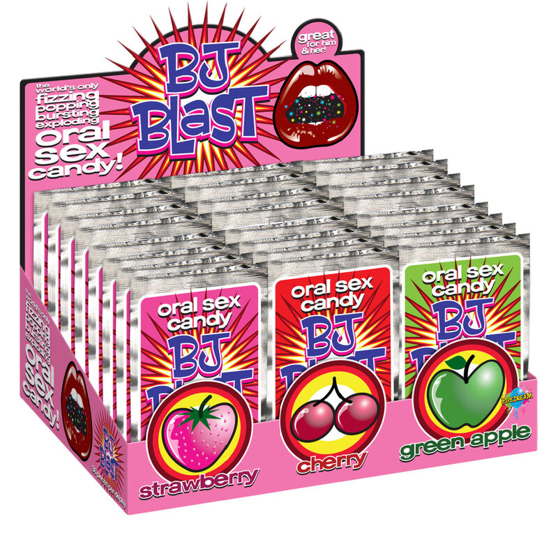 PIPEDREAM - BJ BLAST CARAMELO SEXO ORAL SURTIDO DISPLAY - 36 UDS